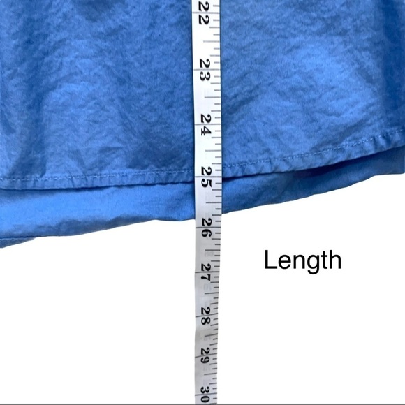 Vintage 90’s Eddie Bauer Blue Short Sleeve Button Up Top Size Extra Large - Picture 12 of 15